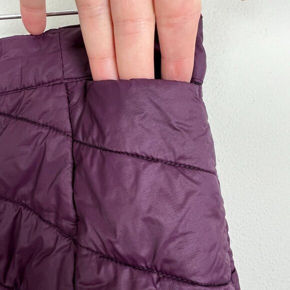 Smartwool PhD Smartloft Puffer Skirt Womens XS Purple Insulated Snap Button Up - Picture 8 of 12